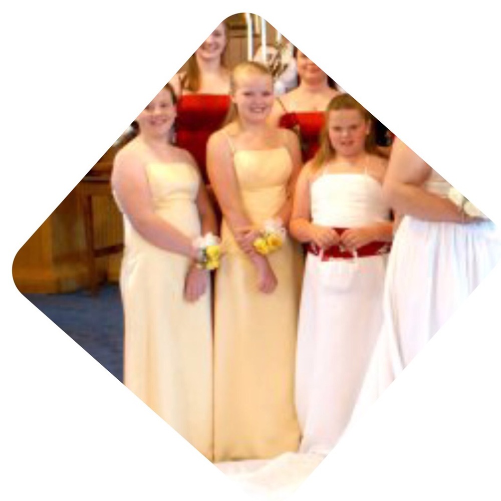 Alfred Angelo yellow formal dress